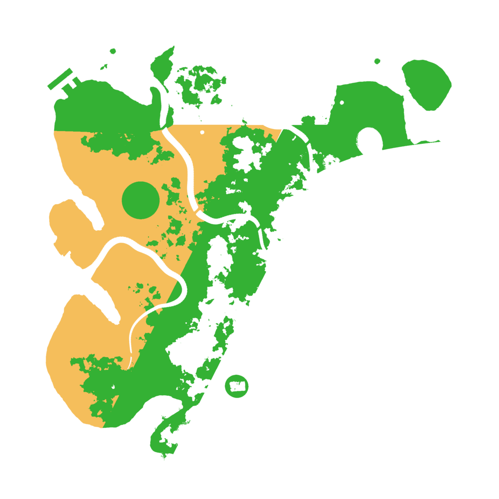 Biome Rust Map: Procedural Map, Size: 3500, Seed: 9123704