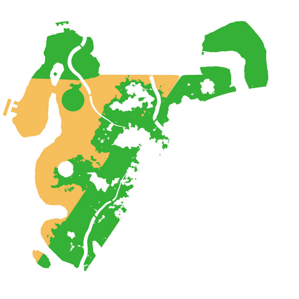 Biome Rust Map: Procedural Map, Size: 3500, Seed: 769495223
