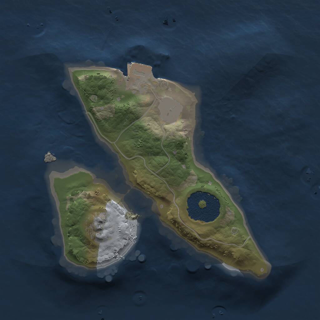 Rust Map: Procedural Map, Size: 1500, Seed: 1483117433, 1 Monuments