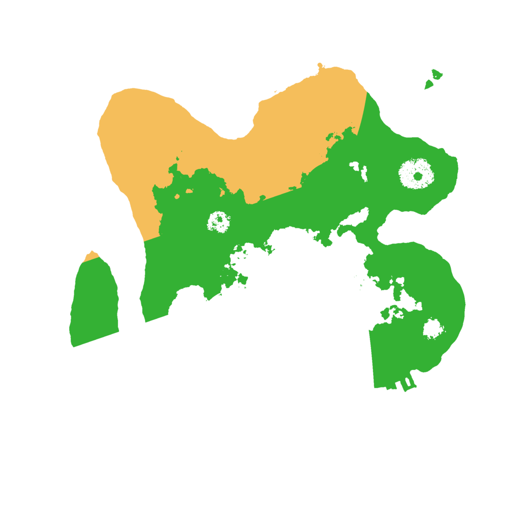 Biome Rust Map: Procedural Map, Size: 2385, Seed: 66478847
