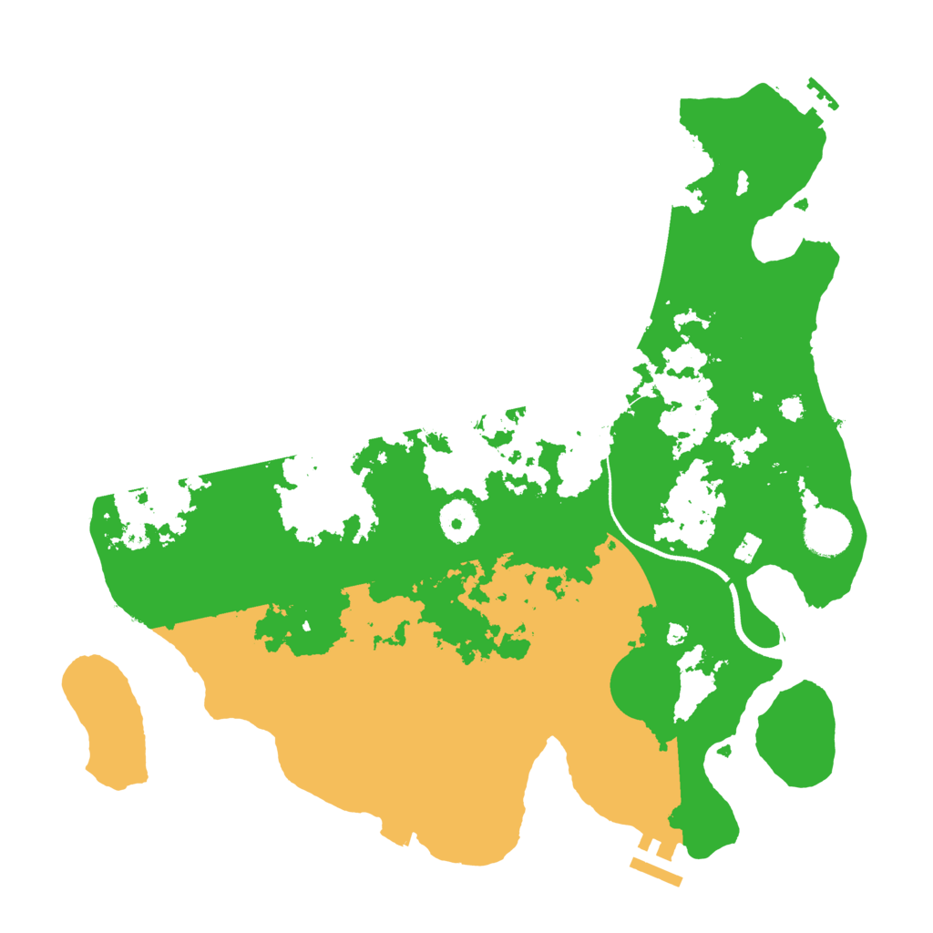 Biome Rust Map: Procedural Map, Size: 3500, Seed: 130781659