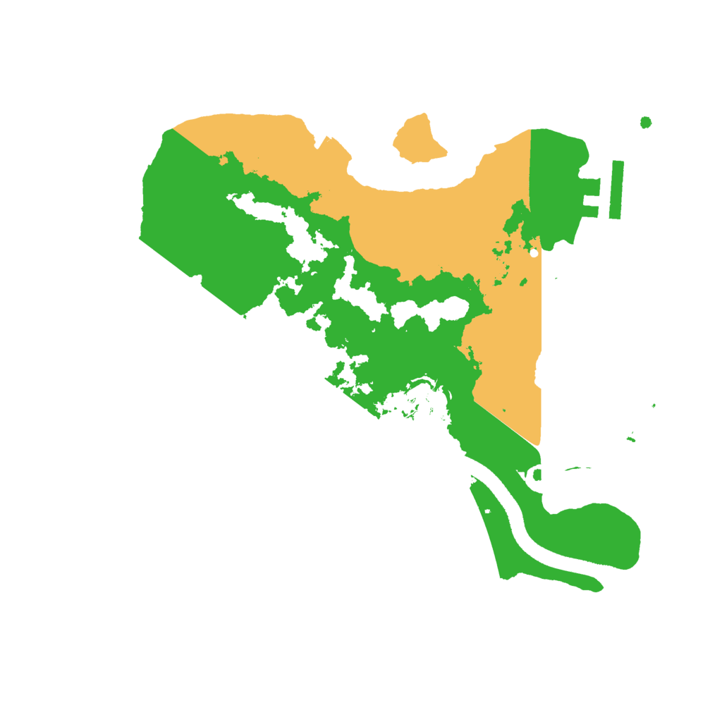 Biome Rust Map: Procedural Map, Size: 2500, Seed: 1259379625