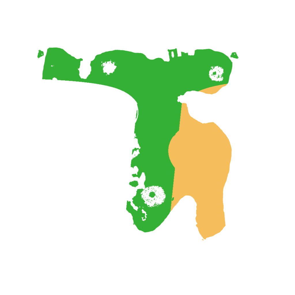 Biome Rust Map: Procedural Map, Size: 2000, Seed: 77664