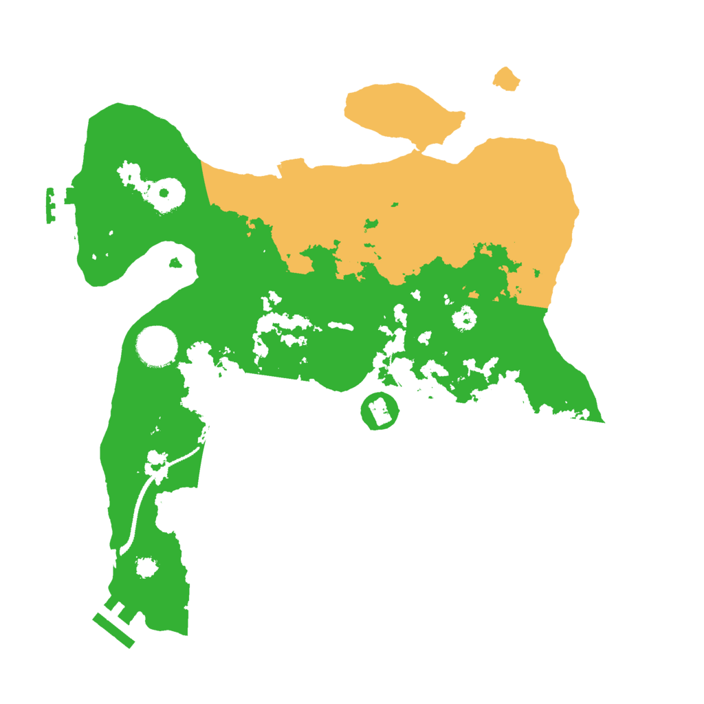 Biome Rust Map: Procedural Map, Size: 3000, Seed: 39385466