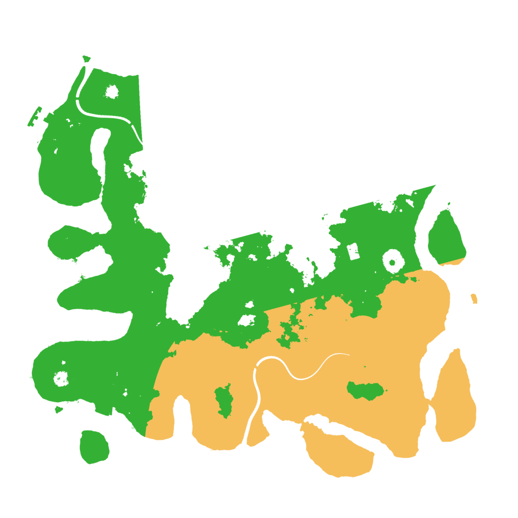 Biome Rust Map: Procedural Map, Size: 3500, Seed: 4339831