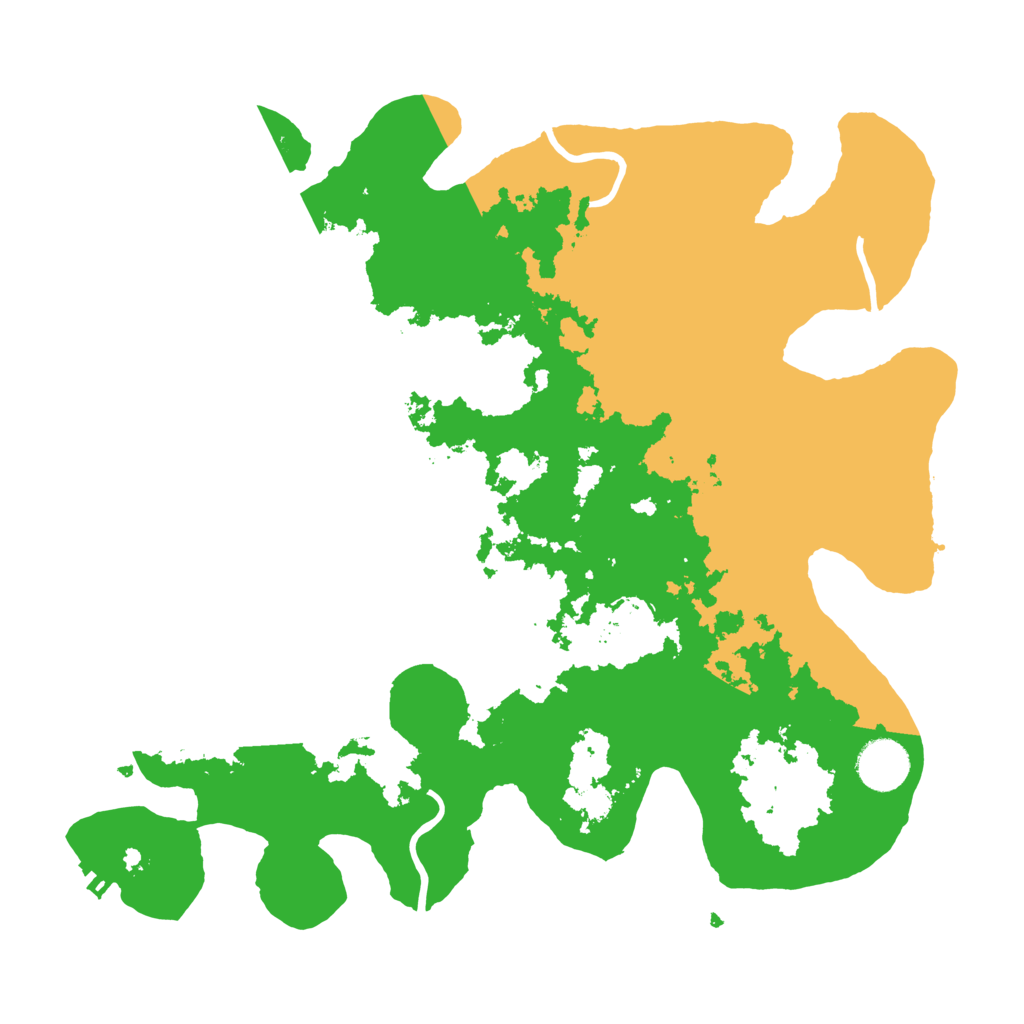 Biome Rust Map: Procedural Map, Size: 3500, Seed: 325122