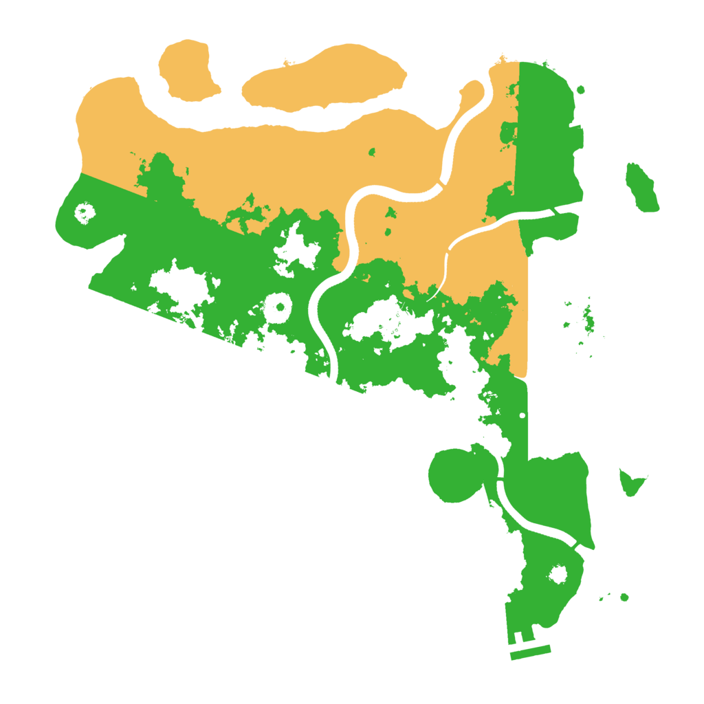 Biome Rust Map: Procedural Map, Size: 3500, Seed: 59163165