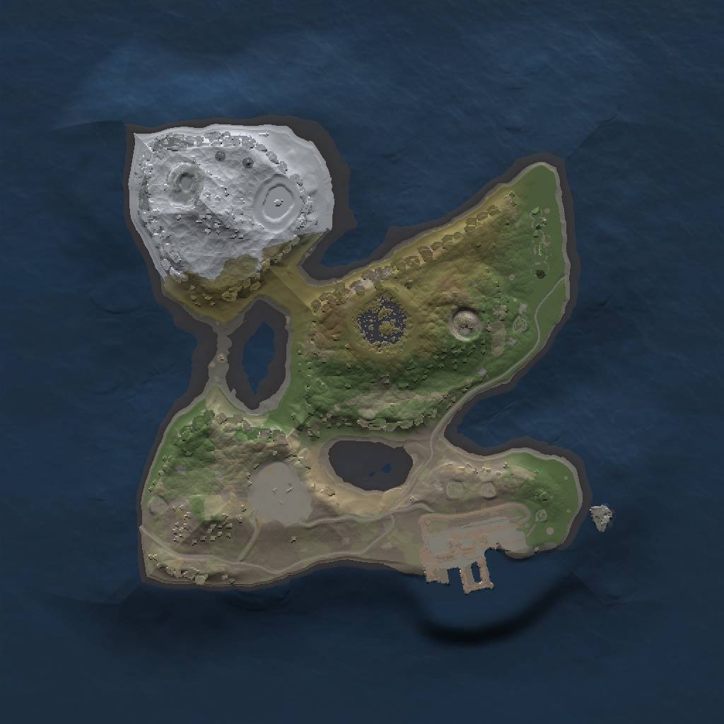 Rust Map: Procedural Map, Size: 1500, Seed: 48, 5 Monuments