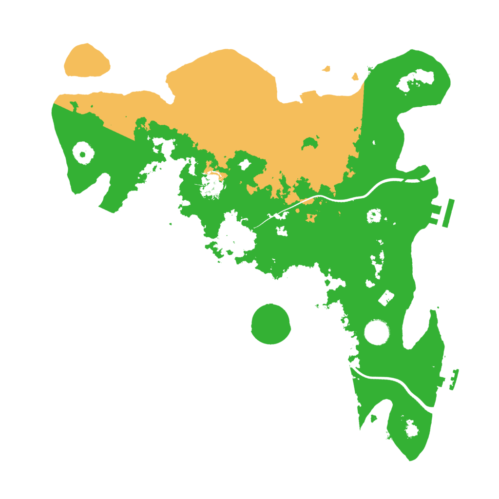 Biome Rust Map: Procedural Map, Size: 3500, Seed: 43563772