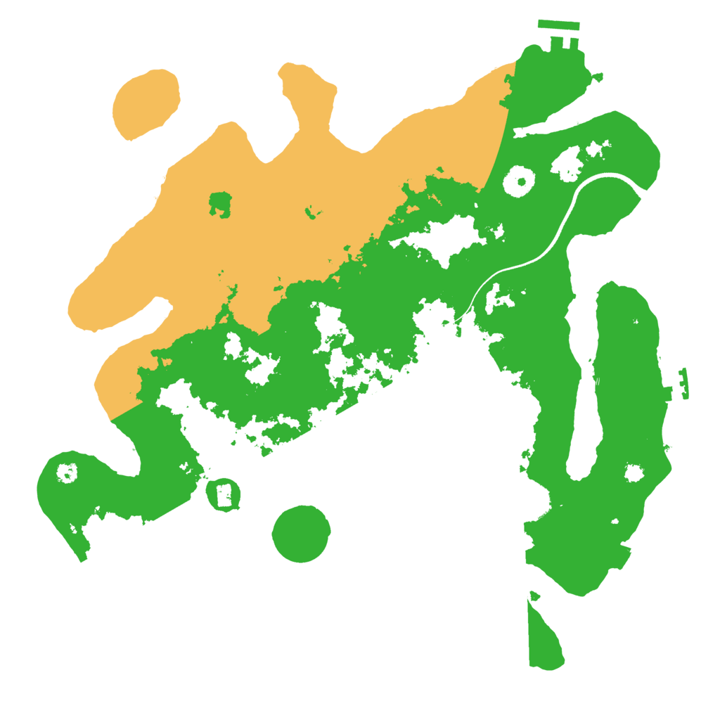 Biome Rust Map: Procedural Map, Size: 3500, Seed: 63494972