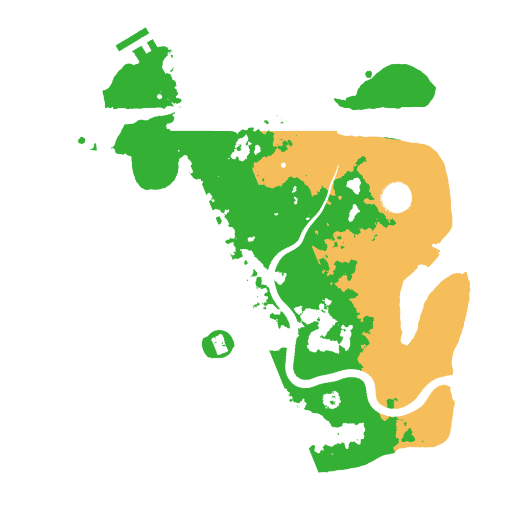 Biome Rust Map: Procedural Map, Size: 3000, Seed: 1281278326