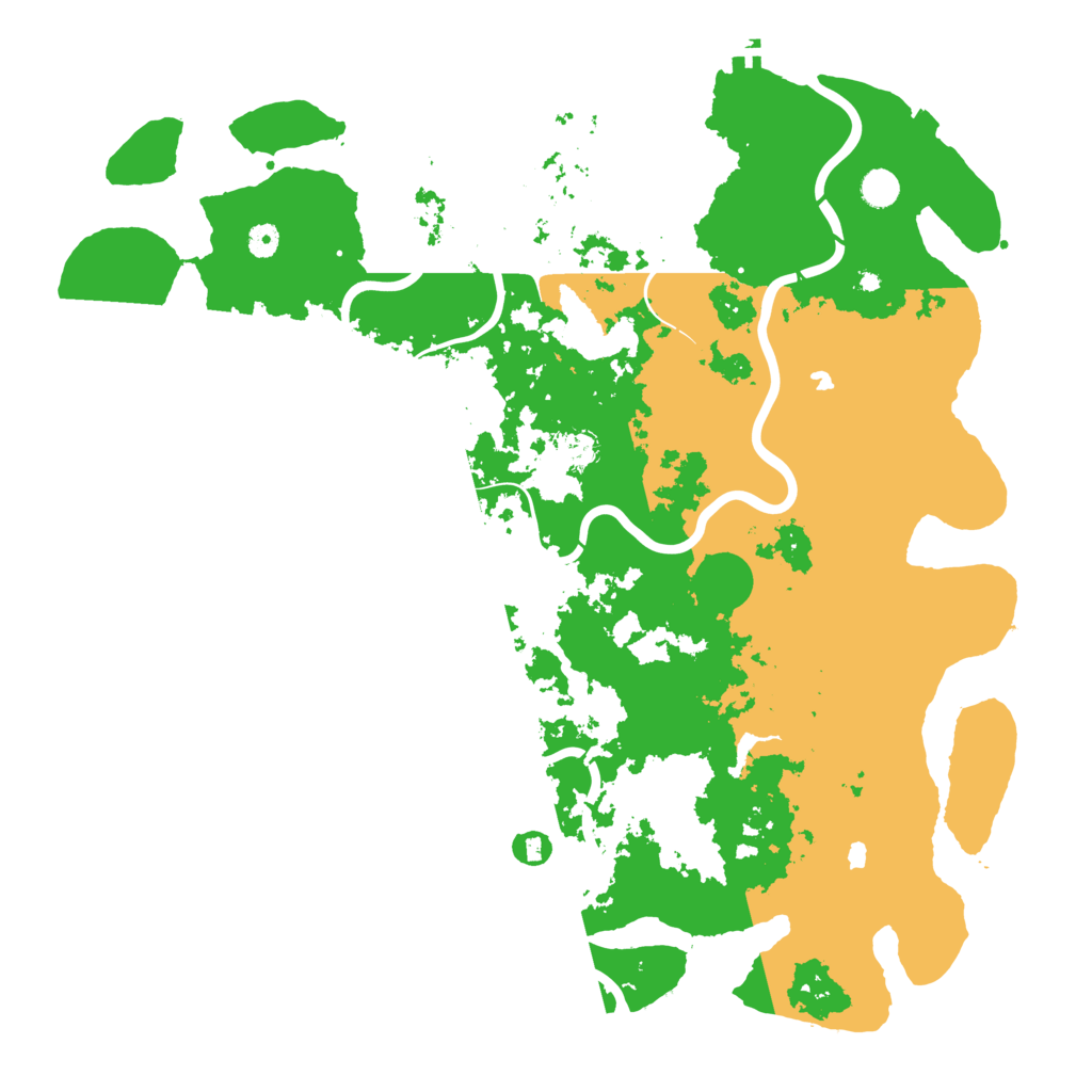Biome Rust Map: Procedural Map, Size: 5000, Seed: 6436246