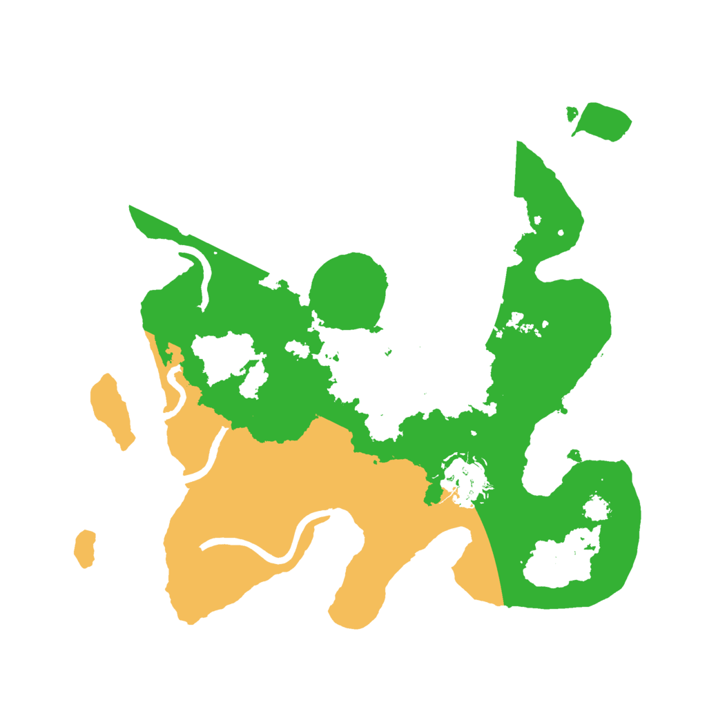 Biome Rust Map: Procedural Map, Size: 2500, Seed: 1711123348