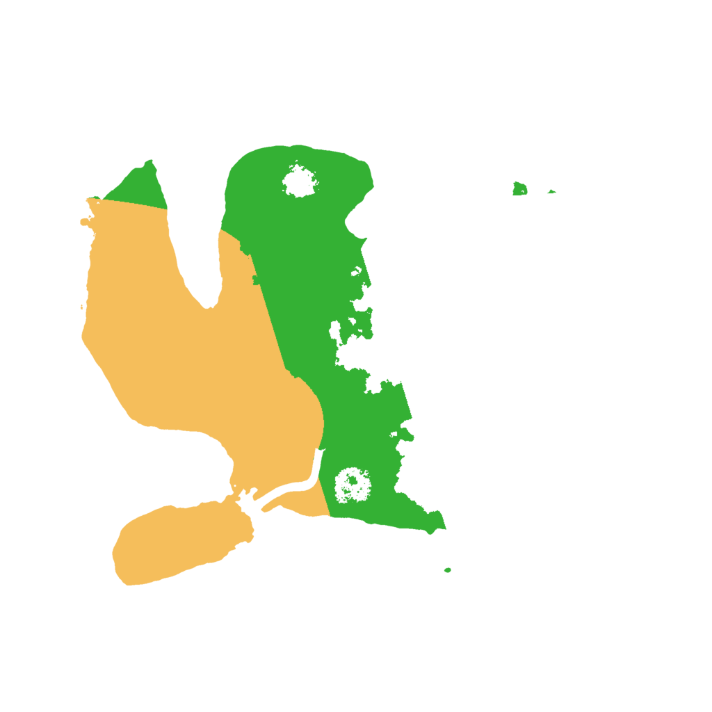 Biome Rust Map: Procedural Map, Size: 2000, Seed: 8843725