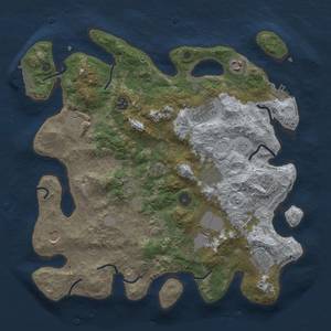 Thumbnail Rust Map: Procedural Map, Size: 3800, Seed: 20221201, 19 Monuments