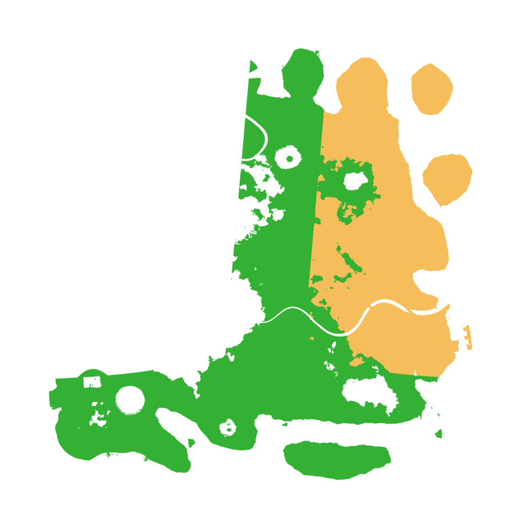 Biome Rust Map: Procedural Map, Size: 3200, Seed: 169358574