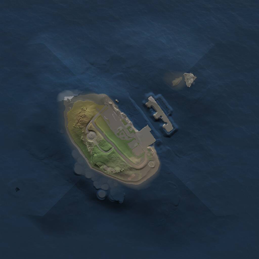 Rust Map: Procedural Map, Size: 1000, Seed: 2006096168, 2 Monuments