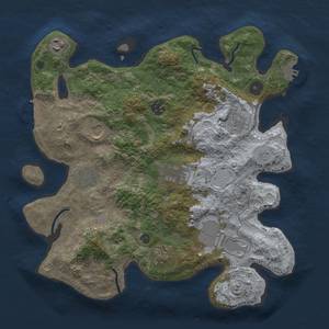 Thumbnail Rust Map: Procedural Map, Size: 3500, Seed: 4355181, 16 Monuments