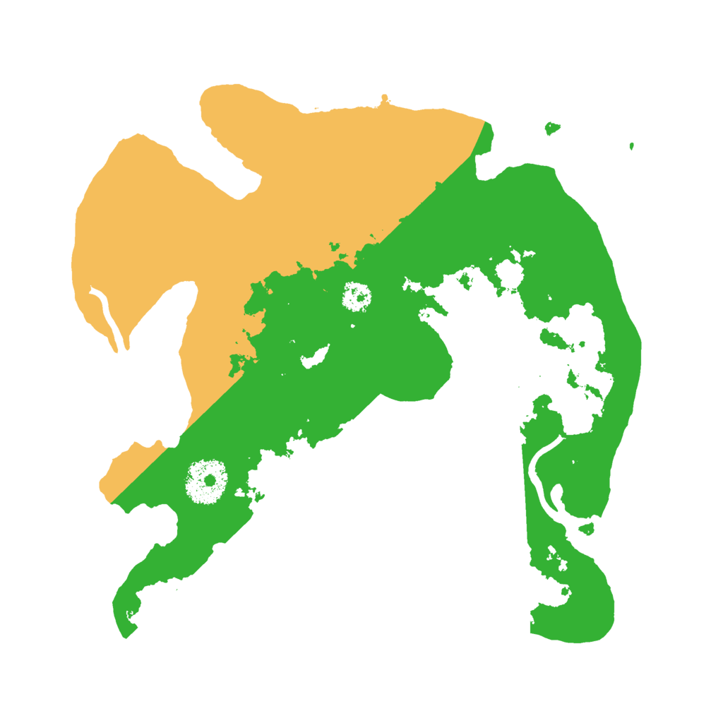 Biome Rust Map: Procedural Map, Size: 2500, Seed: 1262873575