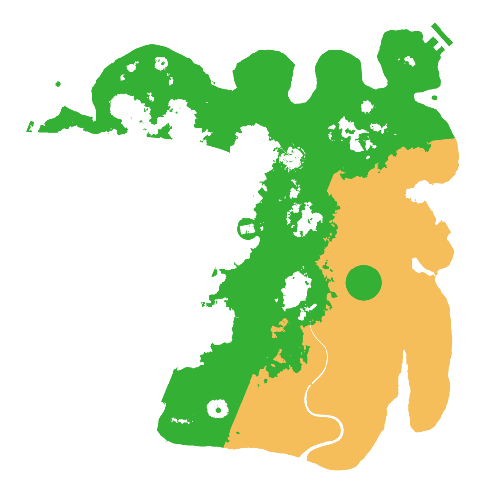 Biome Rust Map: Procedural Map, Size: 3700, Seed: 1585481418