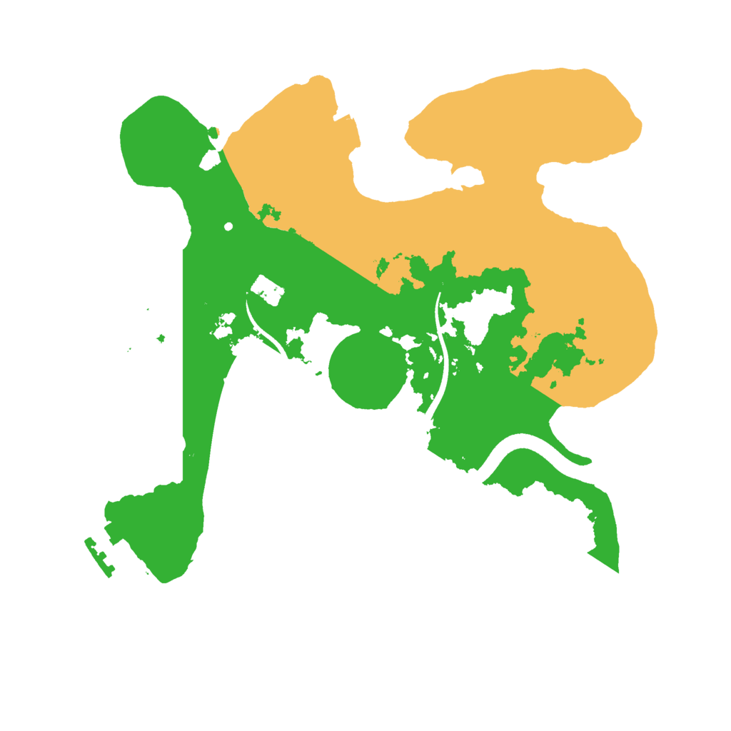 Biome Rust Map: Procedural Map, Size: 2500, Seed: 40298630