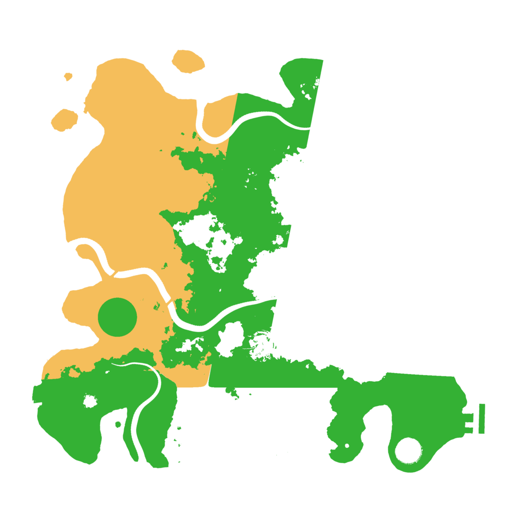 Biome Rust Map: Procedural Map, Size: 3500, Seed: 167382748