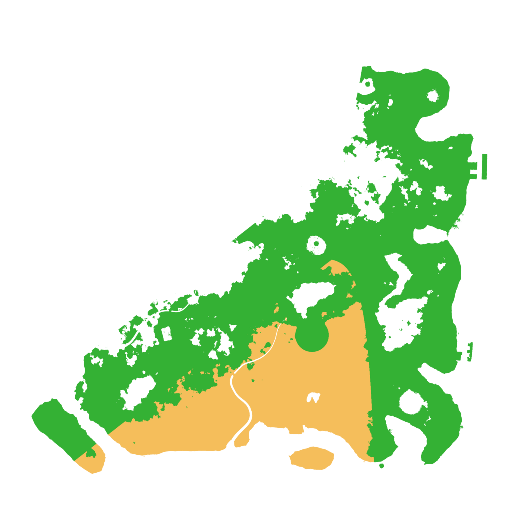 Biome Rust Map: Procedural Map, Size: 4050, Seed: 1866638845