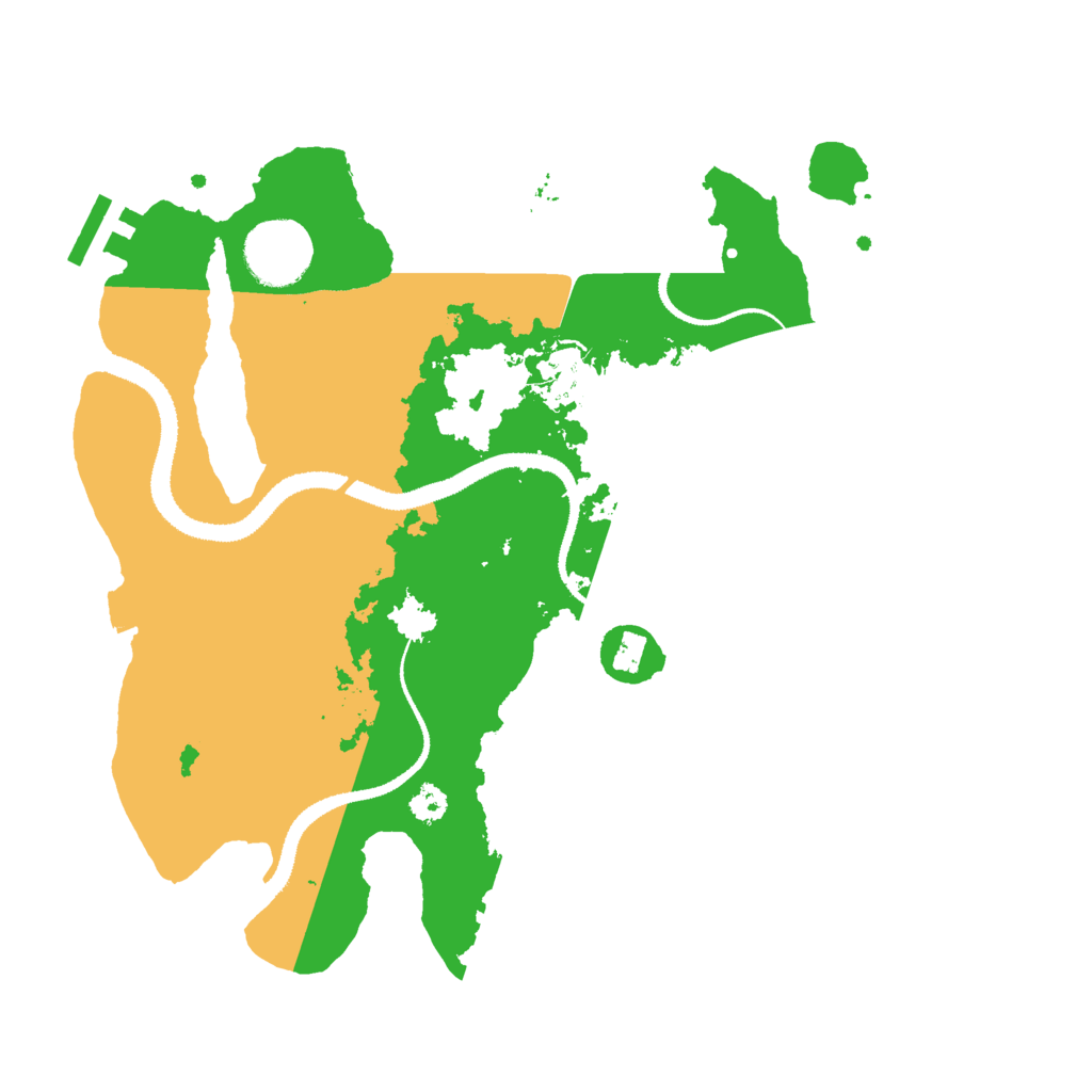 Biome Rust Map: Procedural Map, Size: 3000, Seed: 49892