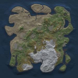 Thumbnail Rust Map: Procedural Map, Size: 3750, Seed: 268568603, 19 Monuments