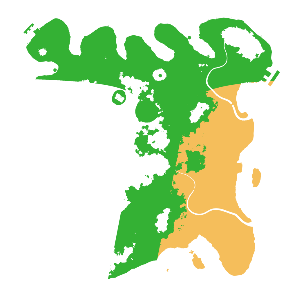 Biome Rust Map: Procedural Map, Size: 3500, Seed: 782
