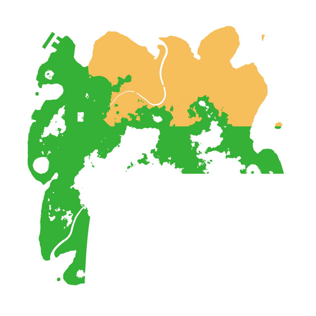 Biome Rust Map: Procedural Map, Size: 3500, Seed: 214766