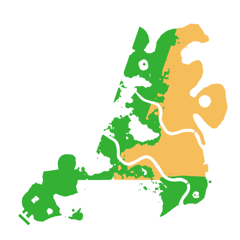 Biome Rust Map: Procedural Map, Size: 3500, Seed: 1368311800