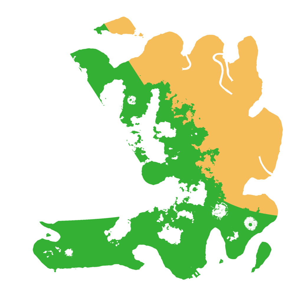 Biome Rust Map: Procedural Map, Size: 3500, Seed: 453443