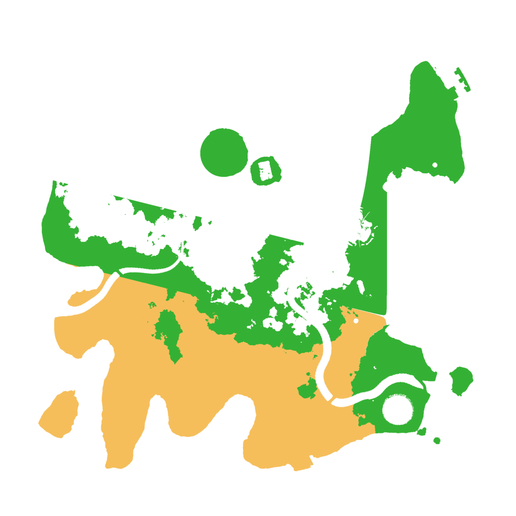 Biome Rust Map: Procedural Map, Size: 3000, Seed: 2028548231