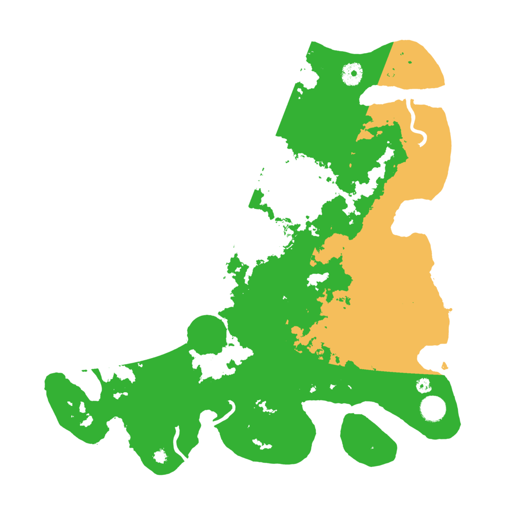 Biome Rust Map: Procedural Map, Size: 3500, Seed: 495880771