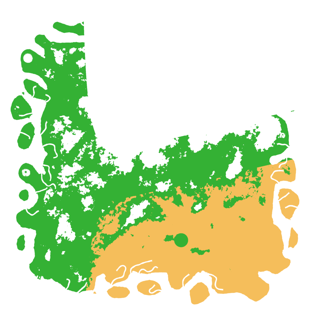 Biome Rust Map: Procedural Map, Size: 6000, Seed: 489260