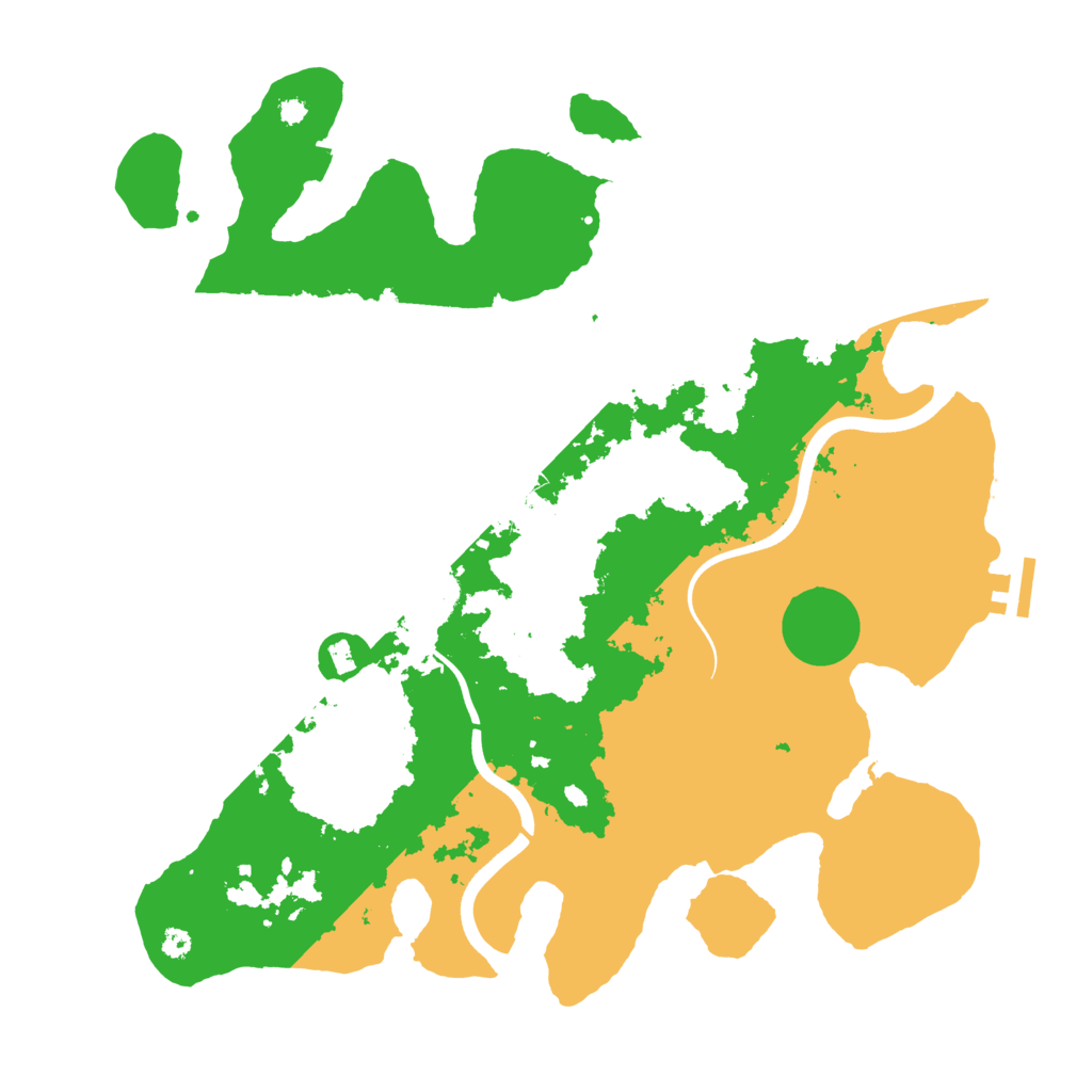Biome Rust Map: Procedural Map, Size: 3700, Seed: 1511752617
