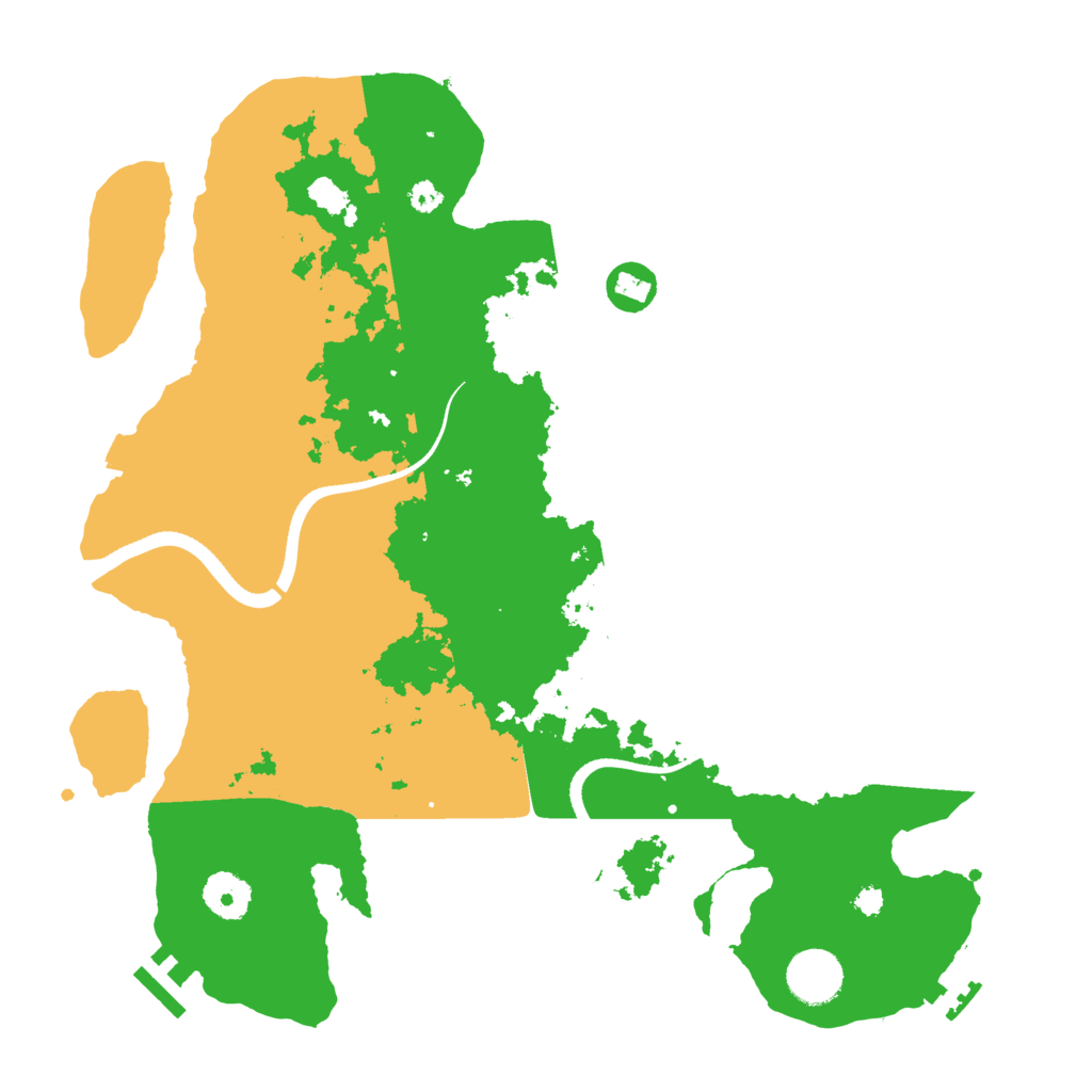 Biome Rust Map: Procedural Map, Size: 3500, Seed: 256187671