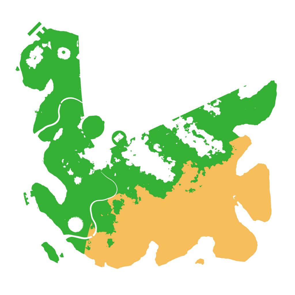 Biome Rust Map: Procedural Map, Size: 3500, Seed: 1827925337