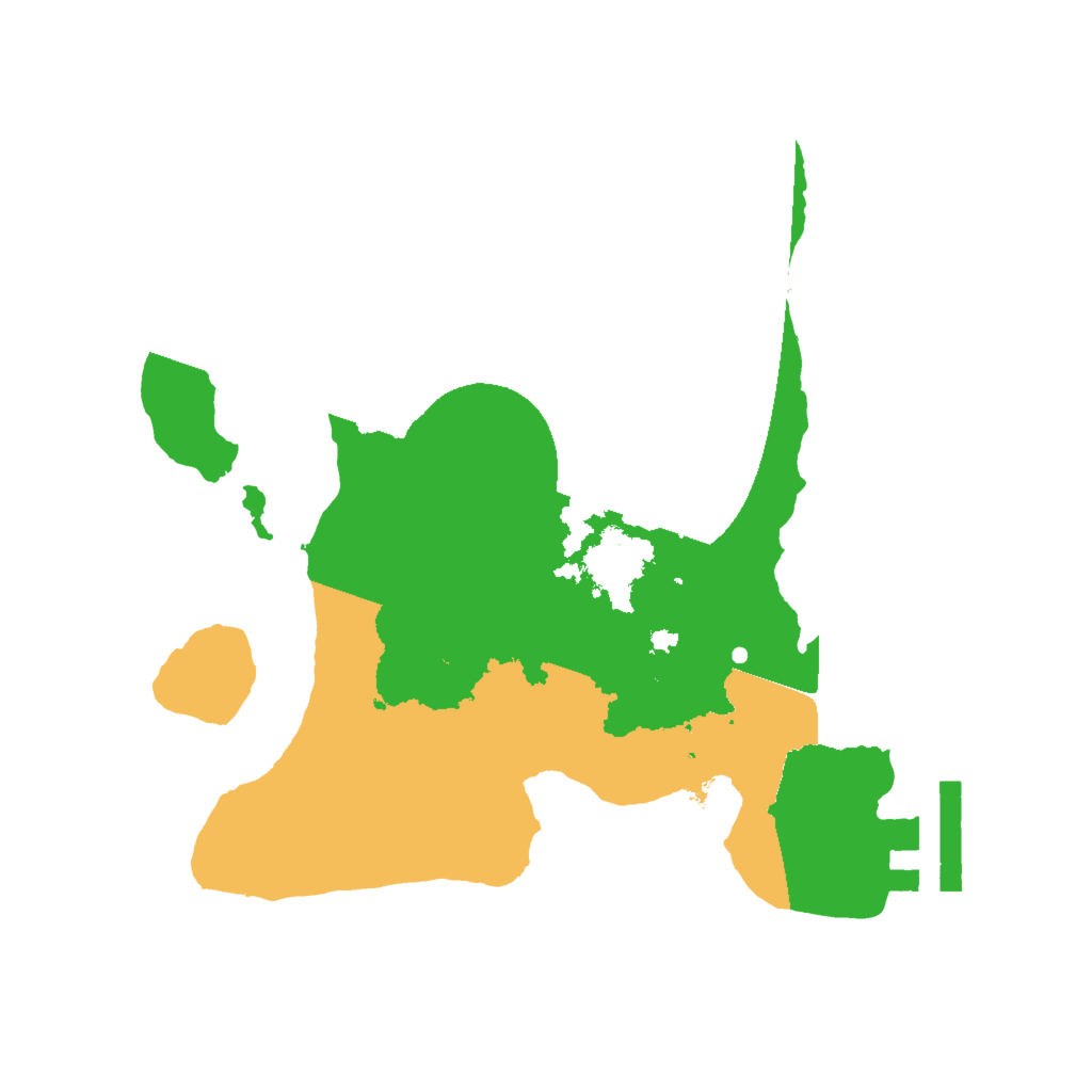Biome Rust Map: Procedural Map, Size: 2000, Seed: 964053661