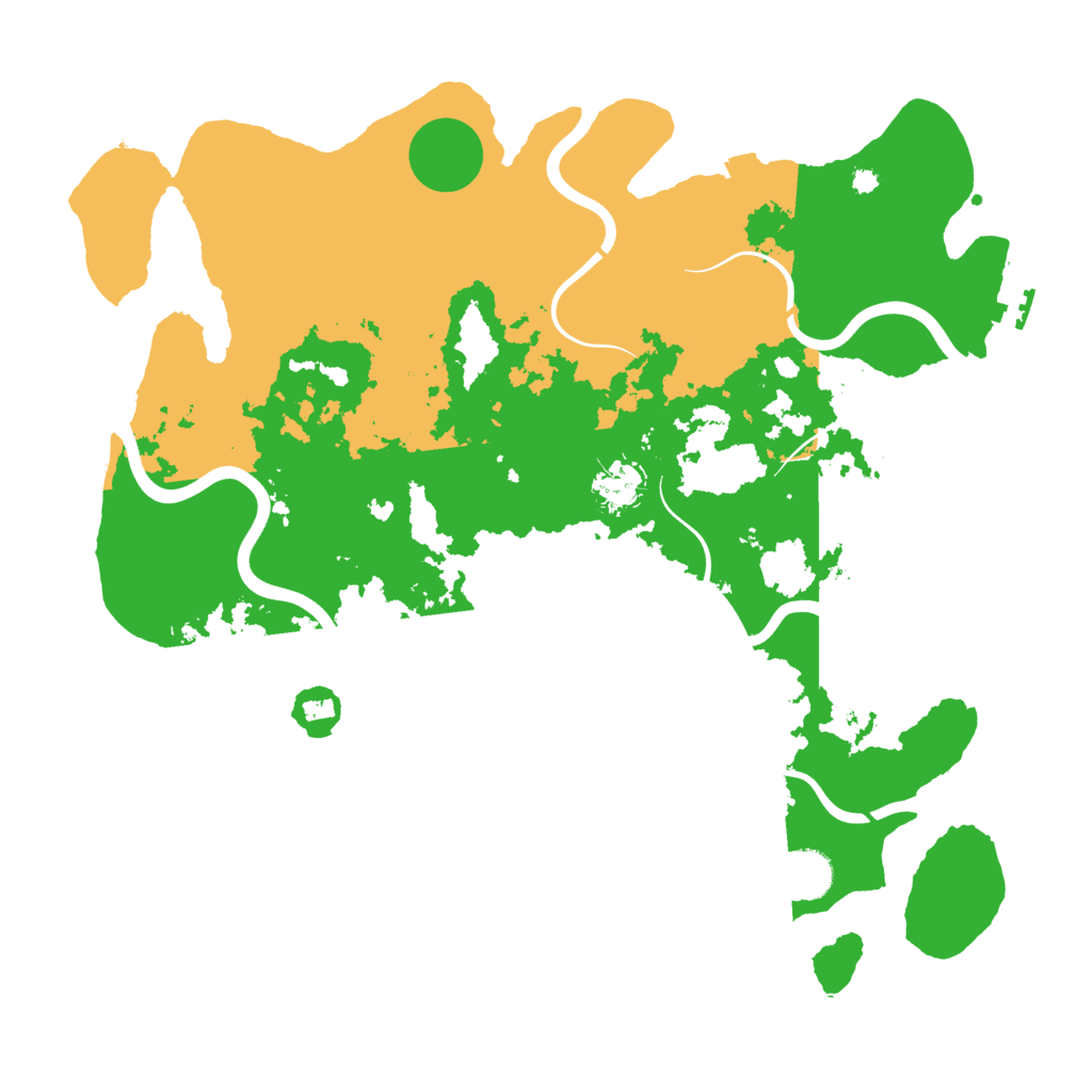 Biome Rust Map: Procedural Map, Size: 3900, Seed: 69654199