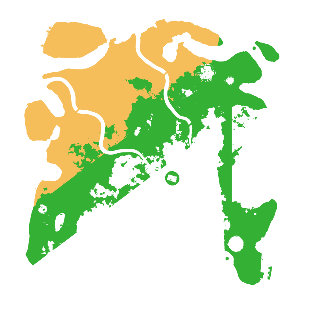 Biome Rust Map: Procedural Map, Size: 3550, Seed: 227225294
