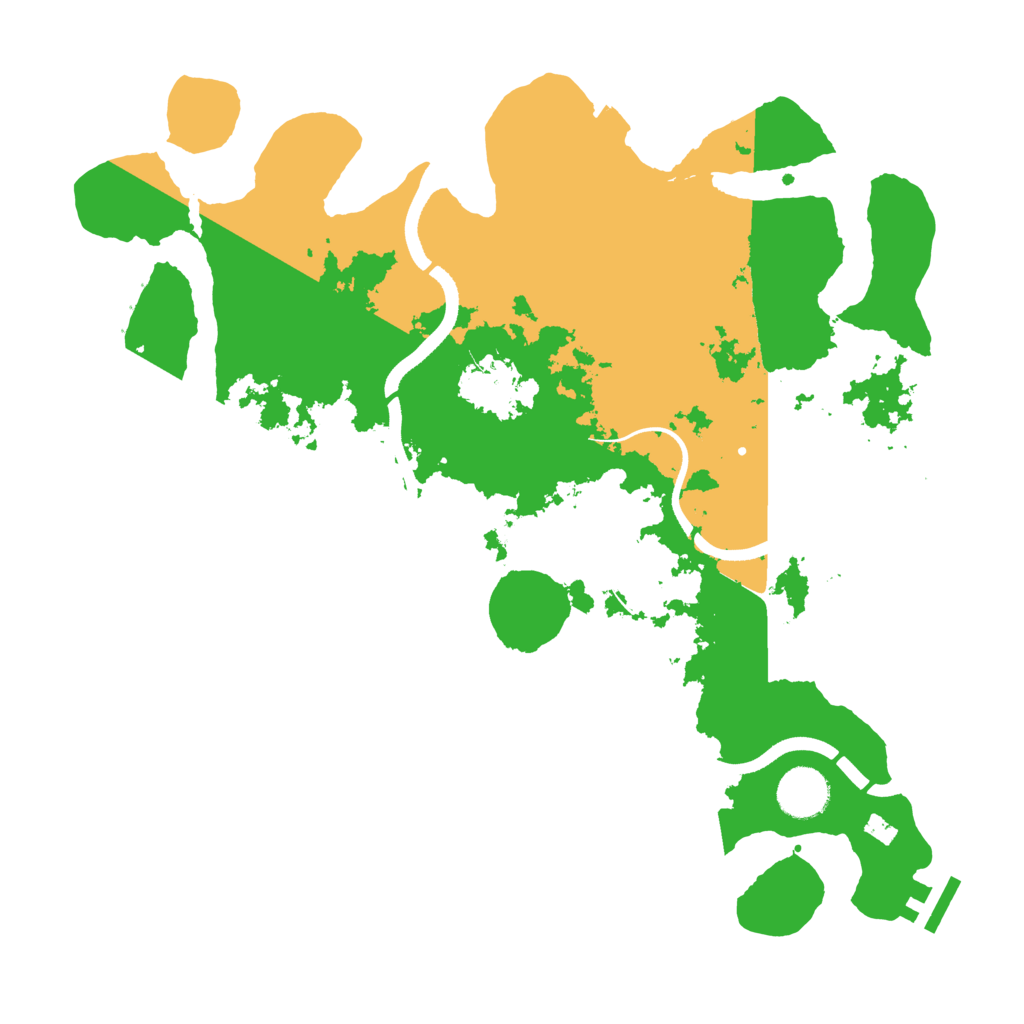 Biome Rust Map: Procedural Map, Size: 3500, Seed: 543072354