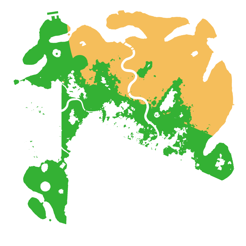 Biome Rust Map: Procedural Map, Size: 4500, Seed: 726945438