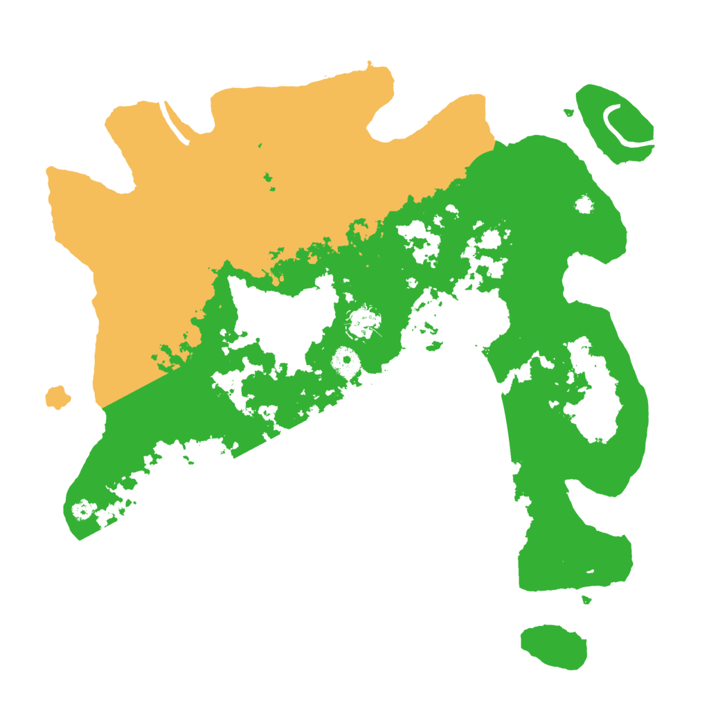 Biome Rust Map: Procedural Map, Size: 3700, Seed: 3001018