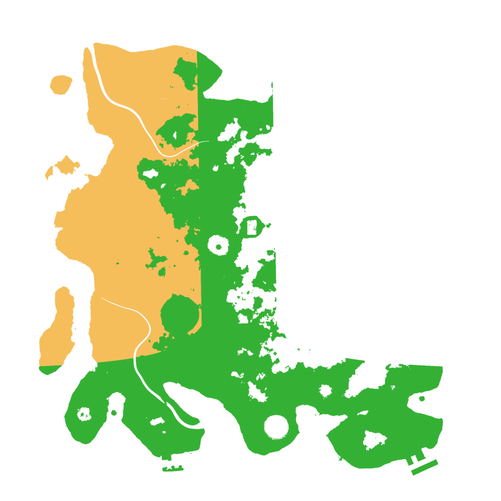 Biome Rust Map: Procedural Map, Size: 3650, Seed: 1561390592