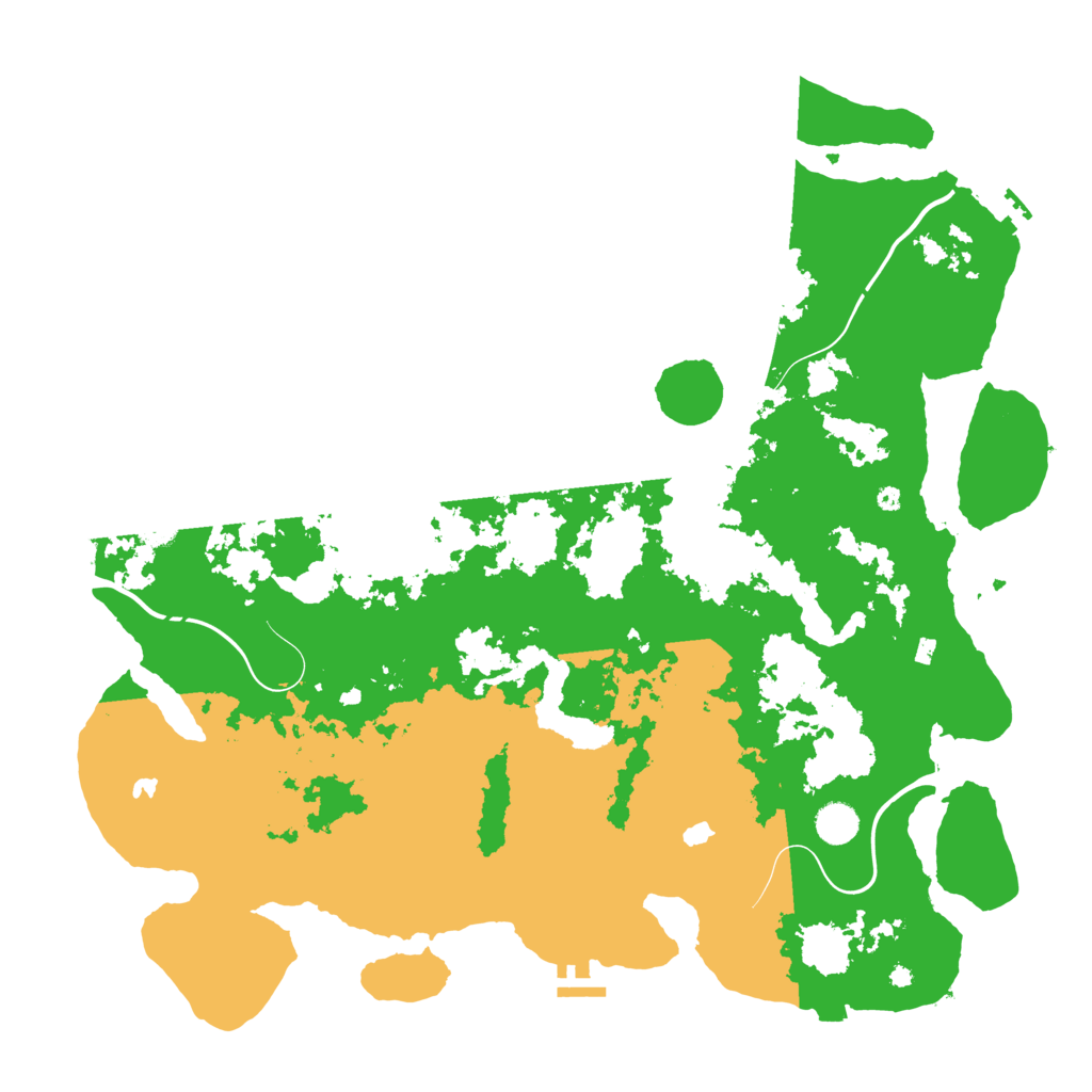 Biome Rust Map: Procedural Map, Size: 4500, Seed: 540523443