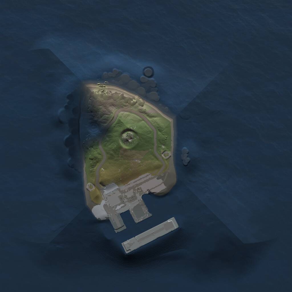 Rust Map: Procedural Map, Size: 1000, Seed: 1675680871, 2 Monuments