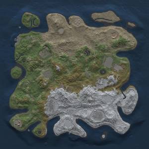 Thumbnail Rust Map: Procedural Map, Size: 3700, Seed: 228475351, 17 Monuments