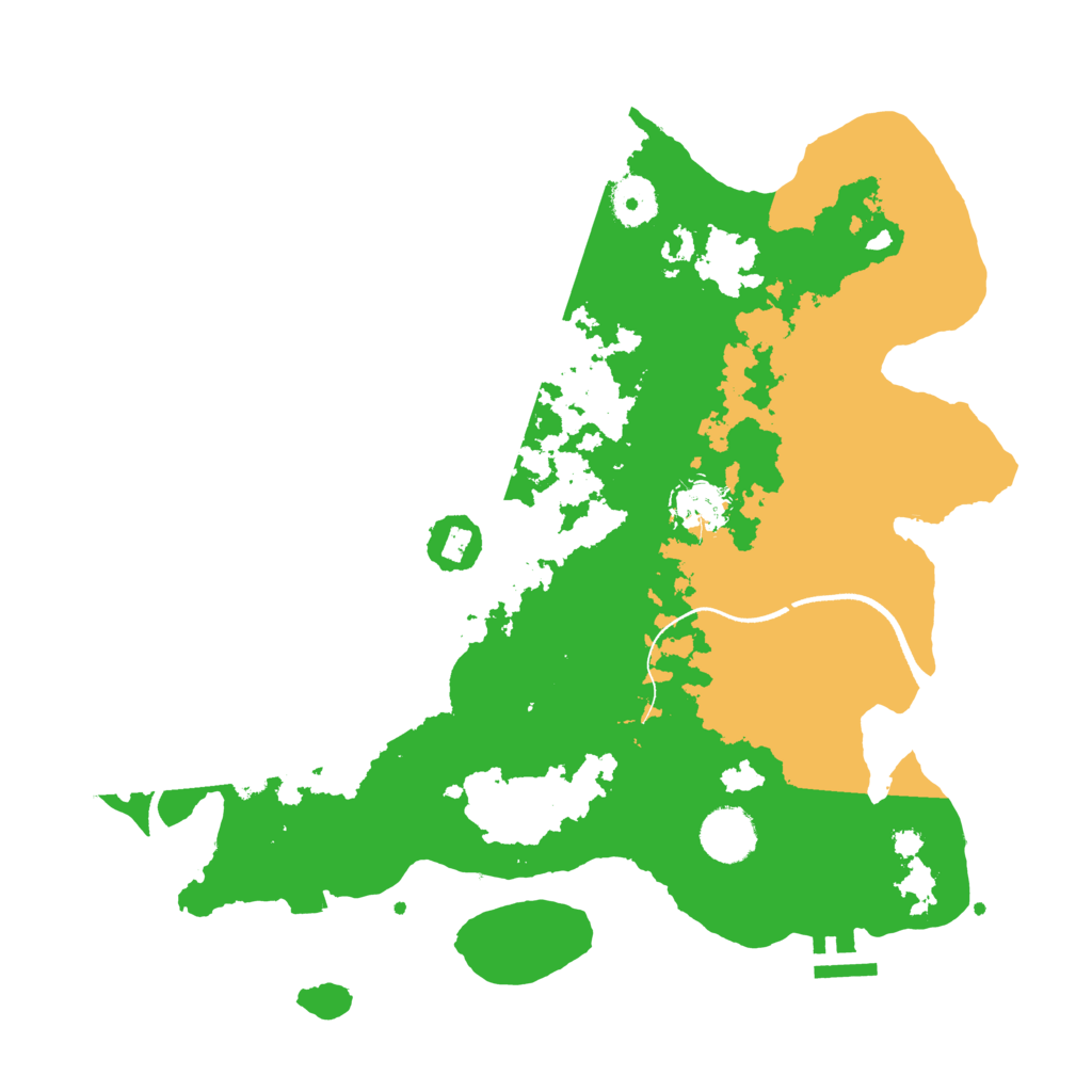 Biome Rust Map: Procedural Map, Size: 3500, Seed: 34897